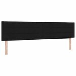 vidaXL Cadre de Lit avec Matelas Noir 200x200 cm Tissu