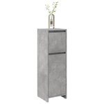vidaXL Armoire de salle de bain Gris béton 30x30x95 cm Aggloméré
