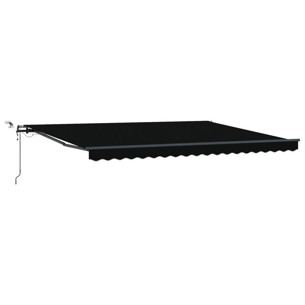 Store rétractable automatique vidaXL avec LED Noir 450x300 cm