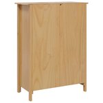 vidaXL Cabinet à vin HILL Marron miel 79.5 x 40 x 107.5 cm