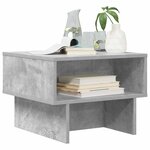 vidaXL Table basse Gris béton 48 x 46 x 35 cm Bois d'ingénierie