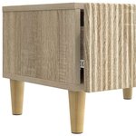 vidaXL Meuble TV Chêne Sonoma 147 x 34 5 x 30 cm Bois d'ingénierie