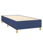 vidaXL Cadre de lit sans matelas bleu 90x200 cm tissu