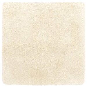 vidaXL Tapis shaggy à poils longs NAVARRA crème 240x240 cm polyester