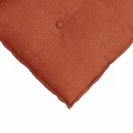 vidaXL Coussin de Dos Rouge orange 60 x 50 cm Tissu en velours côtelé