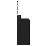 vidaXL Table de Toilette Chêne noir 50 x 41 x 135 cm Bois d'ingénierie