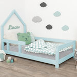 Lit cabane enfant POPPI 80 x 180 bleu clair 2