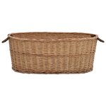 vidaXL Panier à bois de chauffage poignées de transport 88x57x34 cm
