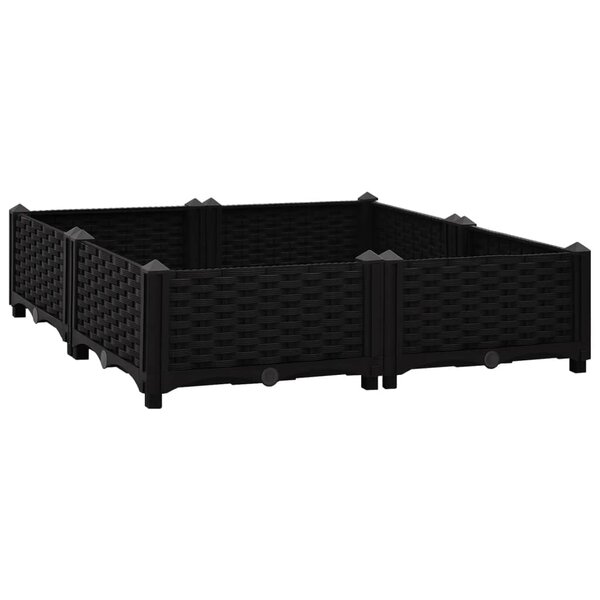vidaXL Lit surélevé 80x80x23 cm Polypropylène