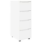 vidaXL Armoire de rangement Blanc 40 x 48 x 105 cm Bois d'ingénierie