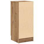 vidaXL Buffet chêne artisanal 30x30x70 cm bois d'ingénierie