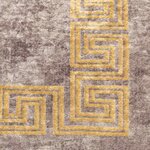 vidaXL Coureur de Tapis MARSA Gris 100 x 150 cm Polyester et PVC