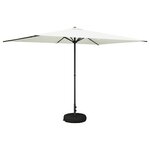 vidaXL Parasol de jardin avec base 200 x 300 cm Polyester