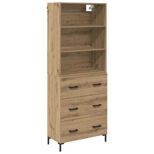 vidaXL Haut Armoire avec tiroir Chêne artisanal 69 5 x 34 x 180 cm