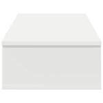 vidaXL Étagère murale avec tiroirs blanc 80x34x17 cm bois d'ingénierie