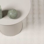 vidaXL Tapis de surface Rond HUARTE Crème Ø 120 CM Polyester