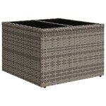 vidaXL Salon de jardin 8 Pièces avec coussins gris résine tressée