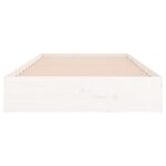 vidaXL Cadre de lit blanc bois massif 90x200 cm