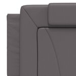vidaXL Cadre de lit Viana sans matelas gris 160x200 cm similicuir