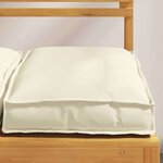 vidaXL Coussins 2 Pièces crème 40x40x8 cm en tissu Oxford pour sièges.