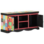 Meuble TV vidaXL Multicolore 100x35x50 cm en bois de mangue massif