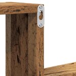 vidaXL Étagères murales 2 Pièces vieux bois 100x15x20cm bois d'ingénierie