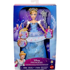Mattel JBF94 - Disney Princess-Poupée Cendrillon et sa robe enchantée
