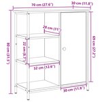 vidaXL Etagère en bois ancien 70x30x80 cm en bois reconstitué