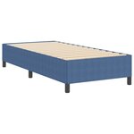 vidaXL Lit à lattes Bleu 100 x 200 cm Tissu en velours côtelé