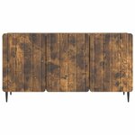 vidaXL Meuble TV 99 x 34 5 x 52 cm Chêne fumé Bois d'ingénierie