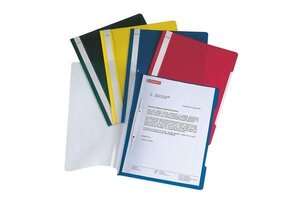 paquet de 25 chemises à lamelle Standard, format A4, PVC, rose LEITZ