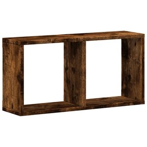 vidaXL Armoire murale 60x16x30 cm chêne fumé bois d'ingénierie