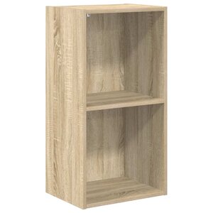 vidaXL Bibliothèque à 2 niveaux Chêne sonoma Bois d’ingénierie