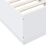 vidaXL Cadre de lit avec LED sans matelas blanc 90x190 cm