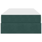vidaXL Lit avec rangement et matelas Vert foncé 90 x 200 cm Velours