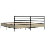 vidaXL Cadre de lit sans matelas chêne sonoma 180x200 cm