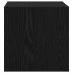 vidaXL Armoires murales - pack de 2 en chêne noir  37 x 37 x 37 cm  en bois d'ingénierie.