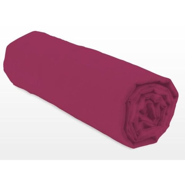 Drap-housse 90 x 190+25 cm - Fuchsia