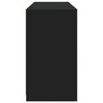vidaXL Buffet avec lumières LED noir 123x37x67 cm