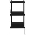 vidaXL Étagère à 3 niveaux Noir 80x40x92 cm