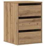 vidaXL Commode d'angle chêne artisanal 40x41x58 cm bois d'ingénierie