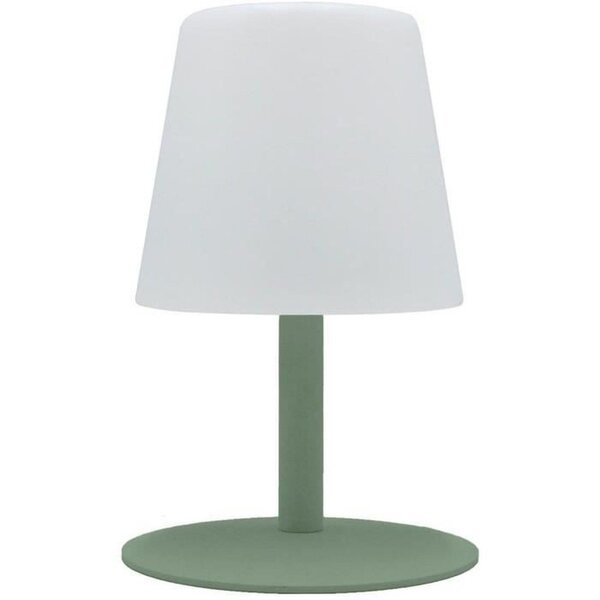 Lampe de table sans fil Standy mini Olive 25 cm pied vert olive - LED blanc chaud et blanc