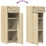 vidaXL Buffet chêne sonoma 30x42 5x93 cm bois d'ingénierie