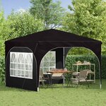 vidaXL Tente de fête pop-up 290 x 290 x 245 cm Noir