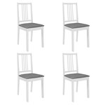 vidaXL Mobilier de salle à manger 5 Pièces MDF Blanc