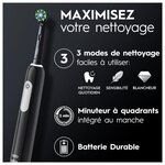 Brosse à Dents Électrique Noire  2 Brossettes