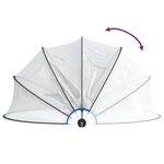 vidaXL Dôme de piscine rond 406x203 cm PVC