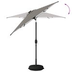 vidaXL Parasol de jardin avec lumières LED et base 230 x 230 cm