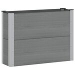 vidaXL Jardinière surélevée Gris 100 x 30 x 72 cm WPC et Aluminium