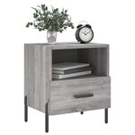 vidaXL Tables de chevet 2 Pièces sonoma gris 40x35x47 5 cm